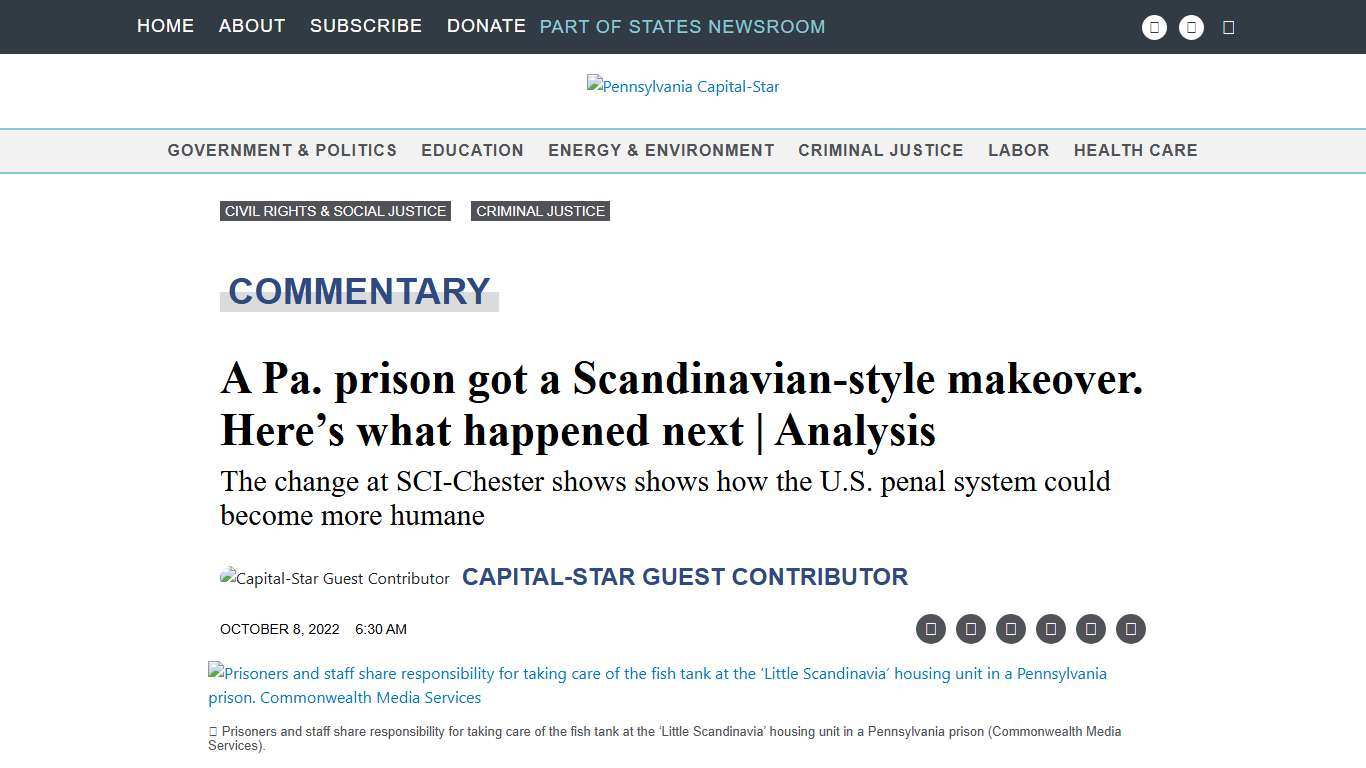 A Pa. prison got a Scandinavian-style makeover. Here's what happened next Analysis • Pennsylvania Capital-Star